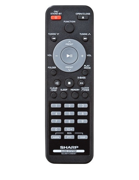 Sharp XL-UH12H set audio da casa Microsistema audio per la casa 10 W Argento