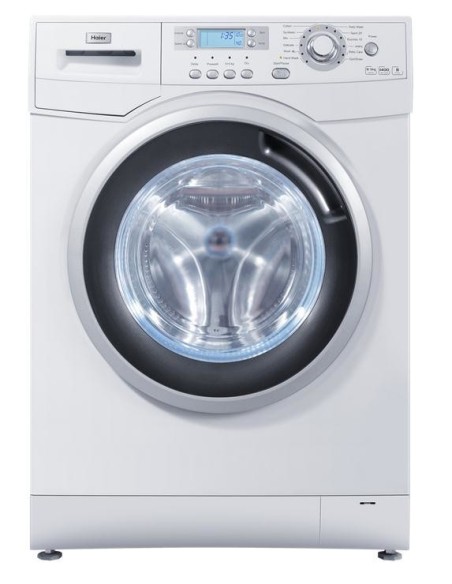 Haier HWD80-1482 lavasciuga Libera installazione Caricamento frontale Bianco