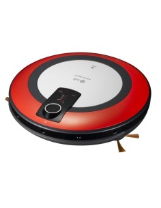 LG Hom-Bot VR5940LR aspirapolvere robot Senza sacchetto Nero, Arancione, Bianco