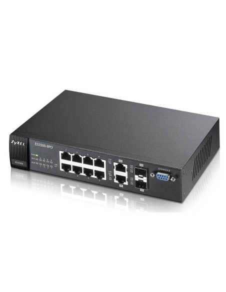 Zyxel ES3500-8PD switch di rete Gestito L2 Supporto Power over Ethernet (PoE) Nero