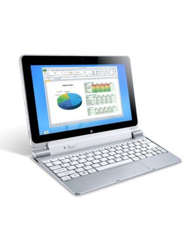 Acer W511-27602G06ass Ibrido (2 in 1) 25,6 cm (10.1") Touch screen Intel Atom® 2 GB DDR2-SDRAM Windows 8 Grigio