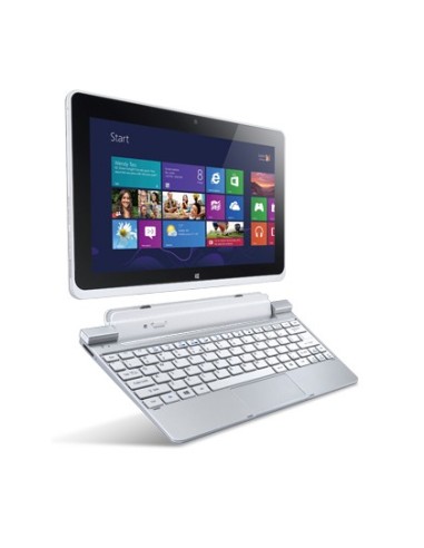 Acer W511-27602G06ass Ibrido (2 in 1) 25,6 cm (10.1") Touch screen Intel Atom® 2 GB DDR2-SDRAM Windows 8 Grigio