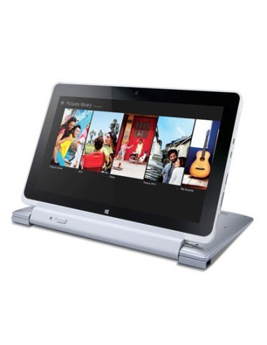 Acer W511-27602G06ass Ibrido (2 in 1) 25,6 cm (10.1") Touch screen Intel Atom® 2 GB DDR2-SDRAM Windows 8 Grigio