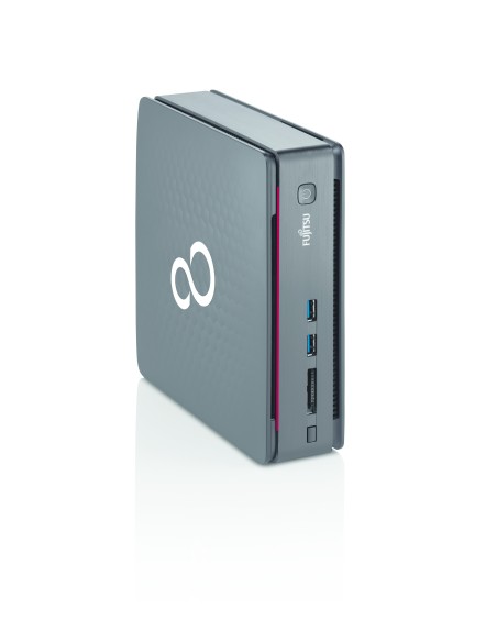 Fujitsu ESPRIMO Q520 DDR3-SDRAM i3-4130T Desktop Intel® Core™ i3 4 GB 500 GB HDD Windows 7 Professional Mini PC Nero