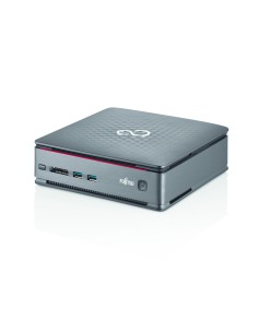 Fujitsu ESPRIMO Q520 DDR3-SDRAM i3-4130T Desktop Intel® Core™ i3 4 GB 500 GB HDD Windows 7 Professional Mini PC Nero 2