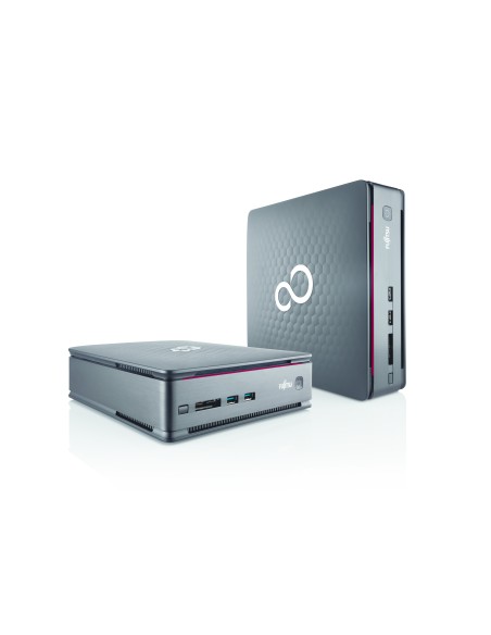 Fujitsu ESPRIMO Q520 DDR3-SDRAM i3-4130T Desktop Intel® Core™ i3 4 GB 500 GB HDD Windows 7 Professional Mini PC Nero