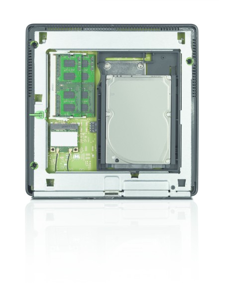 Fujitsu ESPRIMO Q520 DDR3-SDRAM i3-4130T Desktop Intel® Core™ i3 4 GB 500 GB HDD Windows 7 Professional Mini PC Nero