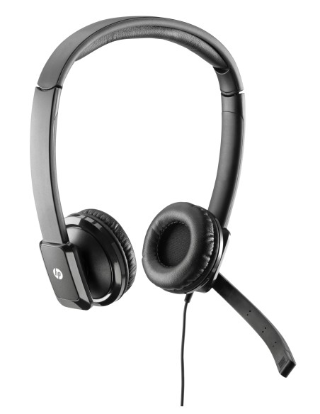 HP QK550AA cuffia e auricolare Cablato A Padiglione Ufficio Nero