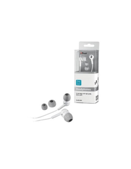 Trust In-Ear Headphones for tablets - White Cablato Cuffie MUSICA Bianco