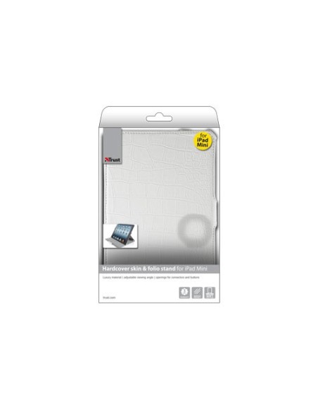 Trust Hardcover skin & folio stand f iPad Mini Custodia a libro Bianco
