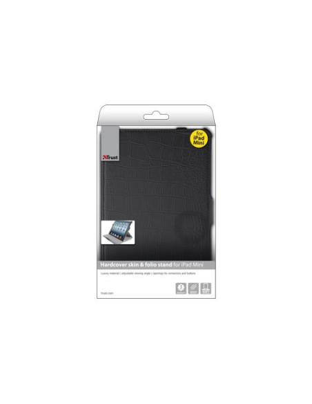 Trust Hardcover skin & folio stand f iPad Mini Custodia a libro Nero