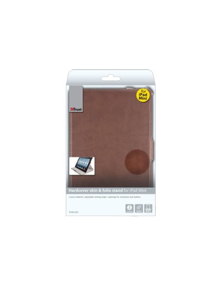 Trust Hardcover skin & folio stand f iPad Mini Custodia a libro Marrone