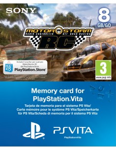 Sony MotorStorm  RC, PS Vita voucher + 8GB Inglese, ITA PlayStation Vita