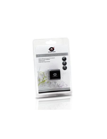 Conceptronic C4USB2CUBEB hub di interfaccia 480 Mbit s Nero