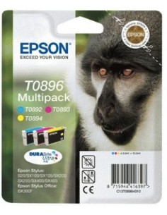 Epson Monkey Multipack 3-Coulered T0896 DURABrite Ultra Ink 2