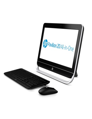 HP Pavilion 20-b100el AMD E 50,8 cm (20") 1600 x 900 Pixel 4 GB DDR3-SDRAM 500 GB HDD PC All-in-one Windows 8 Nero
