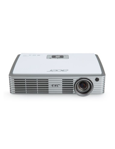 Acer Travel K330 videoproiettore Proiettore a raggio standard 500 ANSI lumen DLP WXGA (1280x800) Argento, Bianco