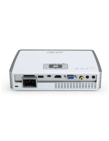 Acer Travel K330 videoproiettore Proiettore a raggio standard 500 ANSI lumen DLP WXGA (1280x800) Argento, Bianco