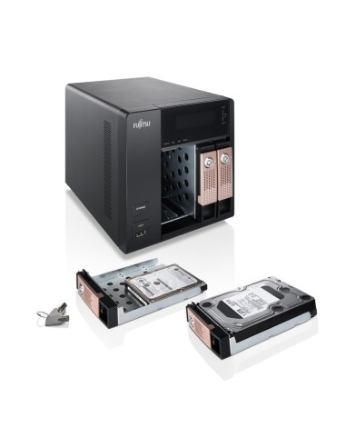 Fujitsu CELVIN NAS Q802 Desktop Collegamento ethernet LAN Nero D2700