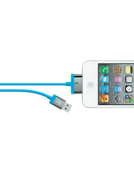 Belkin MIXIT ChargeSync, 2m cavo per cellulare Blu USB A Apple 30-pin