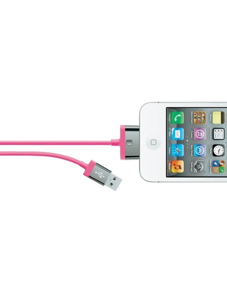 Belkin MIXIT ChargeSync, 2m cavo per cellulare Rosa USB A Apple 30-pin