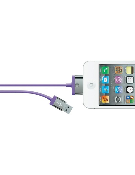 Belkin MIXIT ChargeSync, 2m cavo per cellulare Porpora USB A Apple 30-pin