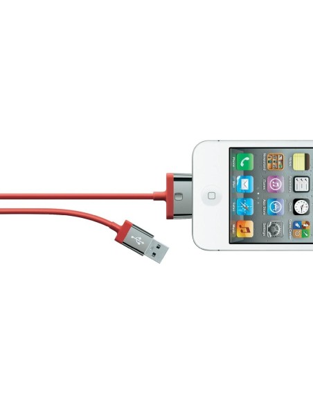 Belkin MIXIT ChargeSync, 2m cavo per cellulare Rosso USB A Apple 30-pin