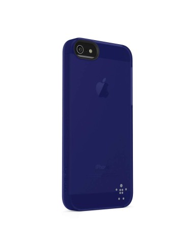 Belkin Shield Sheer Matte iPhone 5 custodia per cellulare Cover Indaco, Trasparente