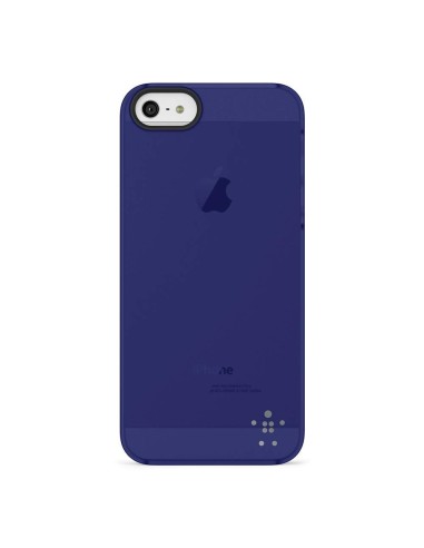 Belkin Shield Sheer Matte iPhone 5 custodia per cellulare Cover Indaco, Trasparente