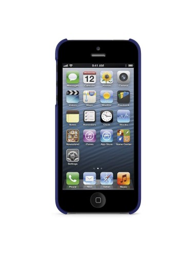 Belkin Shield Sheer Matte iPhone 5 custodia per cellulare Cover Indaco, Trasparente
