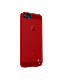 Belkin Shield Sheer Matte iPhone 5 custodia per cellulare Cover Rosso, Trasparente 2