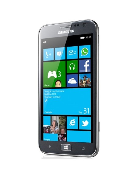 Samsung ATIV S GT-I8750 12,2 cm (4.8") SIM singola Windows Phone 8 3G 1 GB 16 GB 2300 mAh Argento