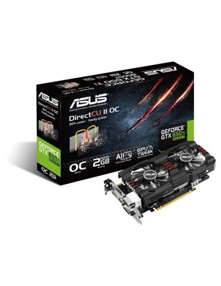 ASUS GTX650TIB-DC2OC-2GD5 scheda video NVIDIA GeForce GTX 650 Ti 2 GB GDDR5