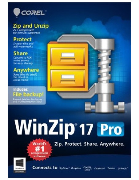 Corel WinZip 17 Pro, 1000-1999u, ML Multilingua
