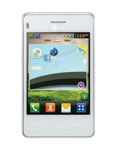 LG T375 8,13 cm (3.2") 97 g Bianco