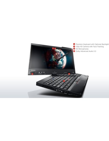 Lenovo ThinkPad X230 Tablet Ibrido (2 in 1) 31,8 cm (12.5") Touch screen Intel® Core™ i5 4 GB DDR3-SDRAM 500 GB HDD Windows 7