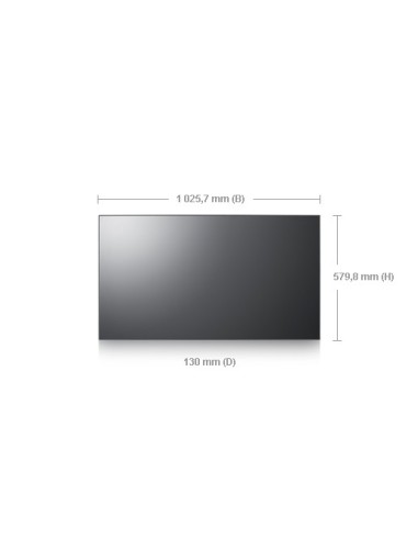 Samsung 460UT-2 Pannello piatto per segnaletica digitale 116,8 cm (46") 500 cd m² WXGA Nero