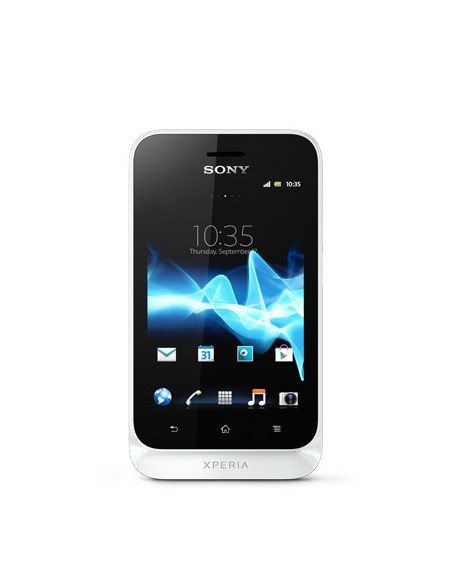 Sony Xperia tipo 8,13 cm (3.2") SIM singola Android 4.0 3G 0,5 GB 2,9 GB 1500 mAh Nero, Bianco