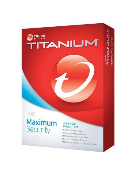 Trend Micro Titanium Maximum Security 2013, CUPG, 5u, 1Y, ML Multilingua 5 licenza e 1 anno i