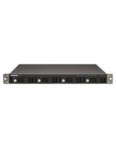 QNAP TS-421U server NAS e di archiviazione Rack (1U) Collegamento ethernet LAN Nero