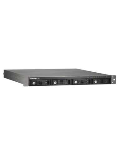 QNAP TS-421U server NAS e di archiviazione Rack (1U) Collegamento ethernet LAN Nero