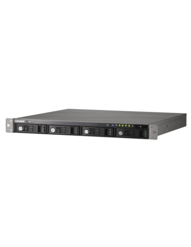 QNAP TS-421U server NAS e di archiviazione Rack (1U) Collegamento ethernet LAN Nero