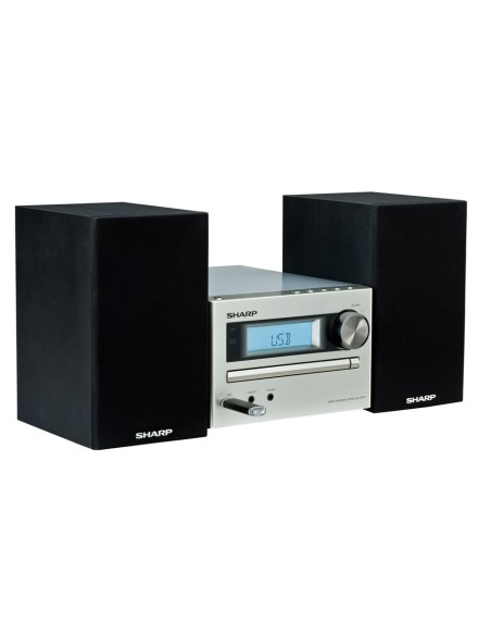Sharp XL-UR14H set audio da casa Microsistema audio per la casa 30 W Nero, Argento