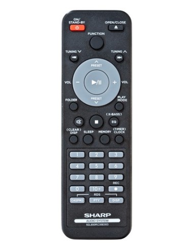 Sharp XL-UR14H set audio da casa Microsistema audio per la casa 30 W Nero, Argento