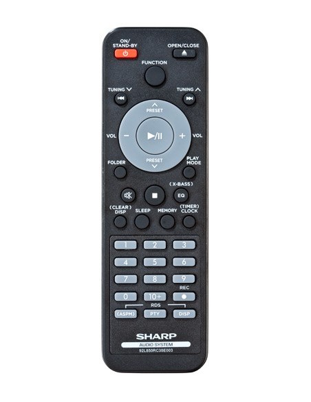 Sharp XL-UR14H set audio da casa Microsistema audio per la casa 30 W Nero, Argento
