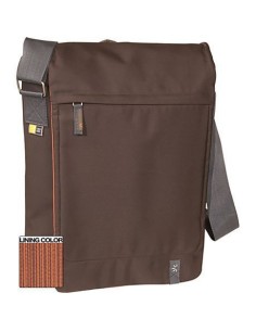 Case Logic XN Vertical Messenger Bag Brown borsa per notebook 39,1 cm (15.4") Borsa da corriere Marrone