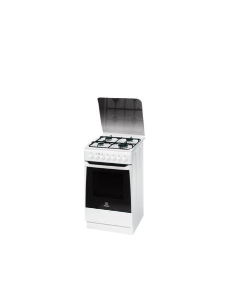 Indesit KN1G11S(W) I cucina Gas Nero, Bianco C