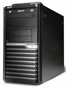 Acer Veriton M 430G DDR3-SDRAM 260 Desktop AMD Athlon II X2 2 GB 500 GB HDD Windows 7 Professional PC Nero