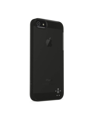 Belkin Shield Sheer Matte iPhone 5 custodia per cellulare Cover Nero, Trasparente