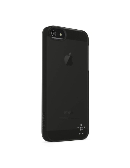 Belkin Shield Sheer Matte iPhone 5 custodia per cellulare Cover Nero, Trasparente